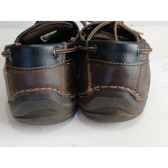 Rockport Men's Boat Deck Shoes Brown Leather Upper Rubber Soles Size 13 - Picture 3 of 16